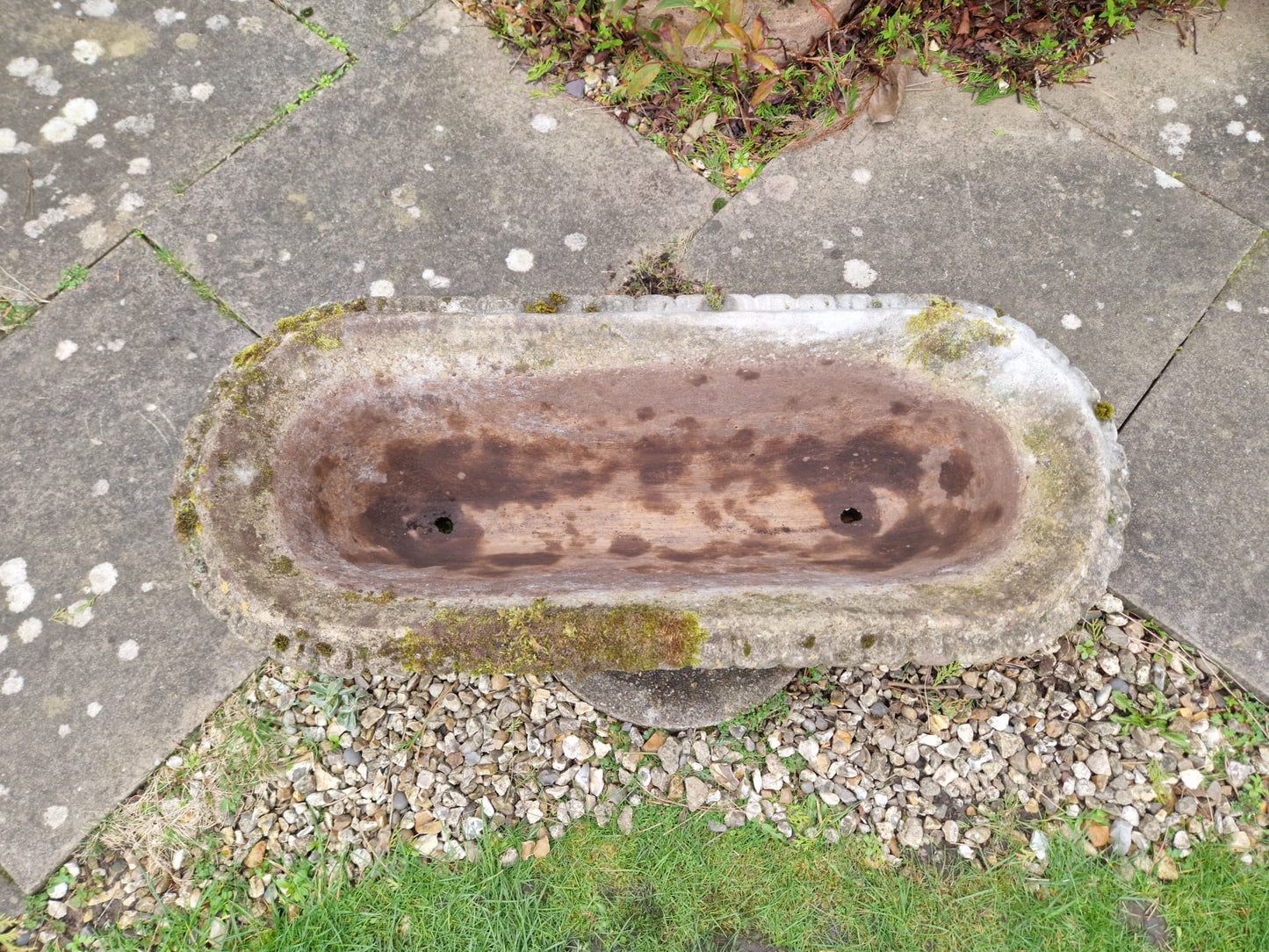 Beautiful Vintage Oval Garden Planter Trough