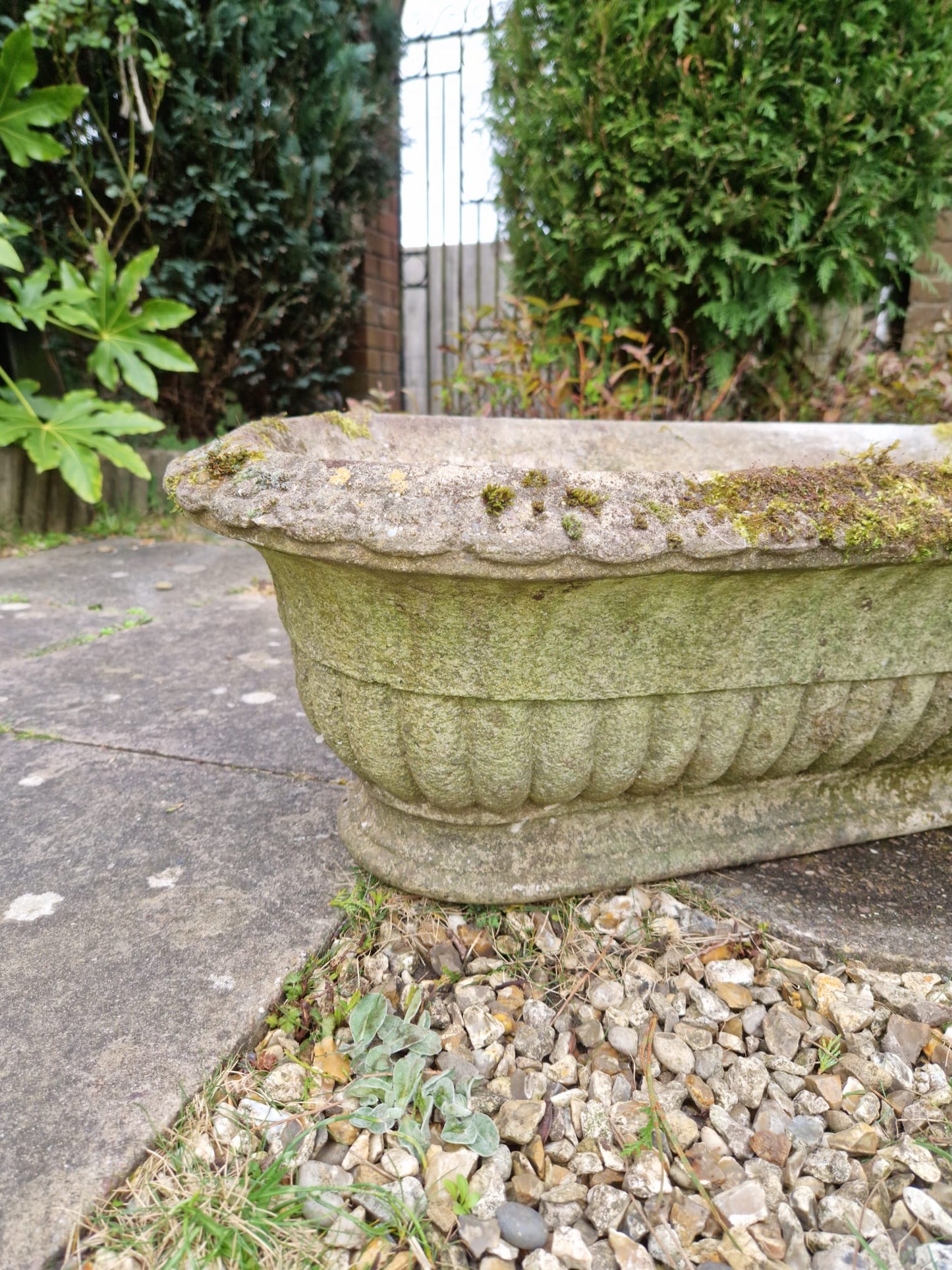 Beautiful Vintage Oval Garden Planter Trough