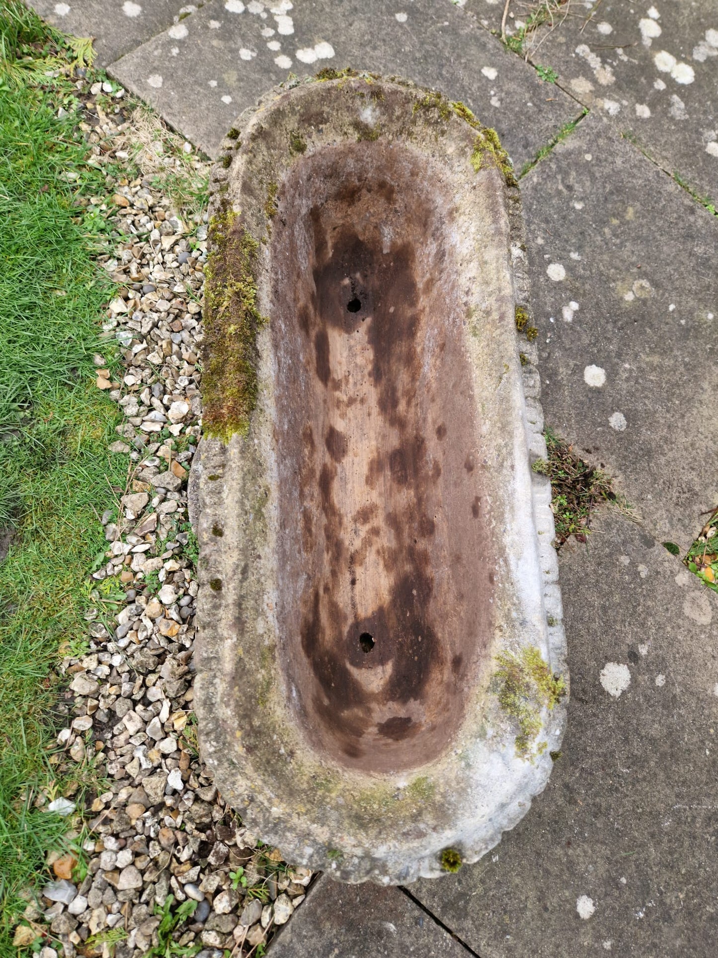 Beautiful Vintage Oval Garden Planter Trough