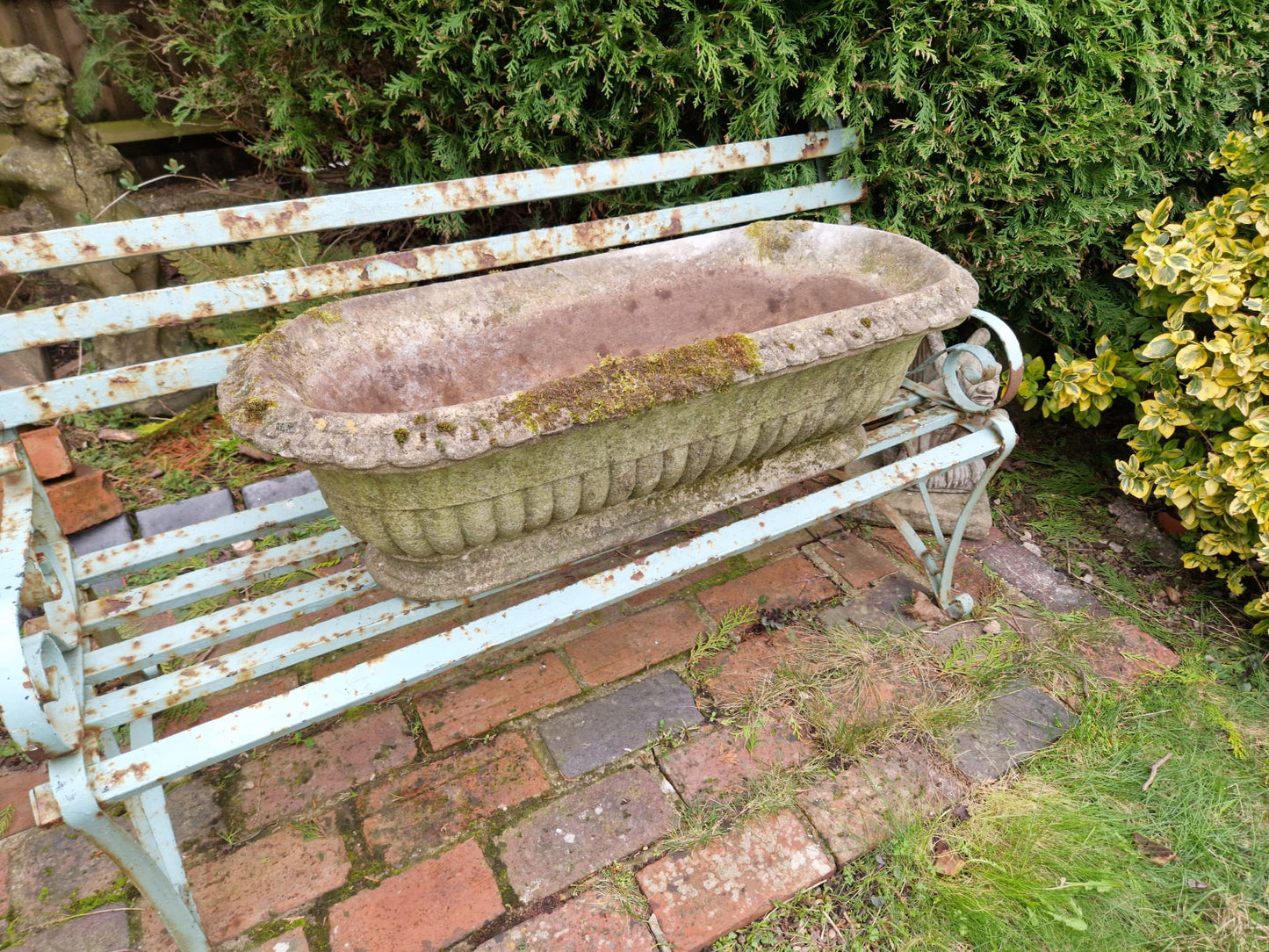 Beautiful Vintage Oval Garden Planter Trough