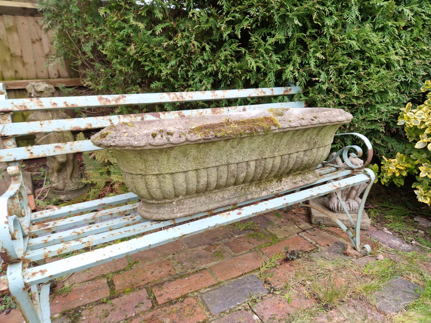 Beautiful Vintage Oval Garden Planter Trough