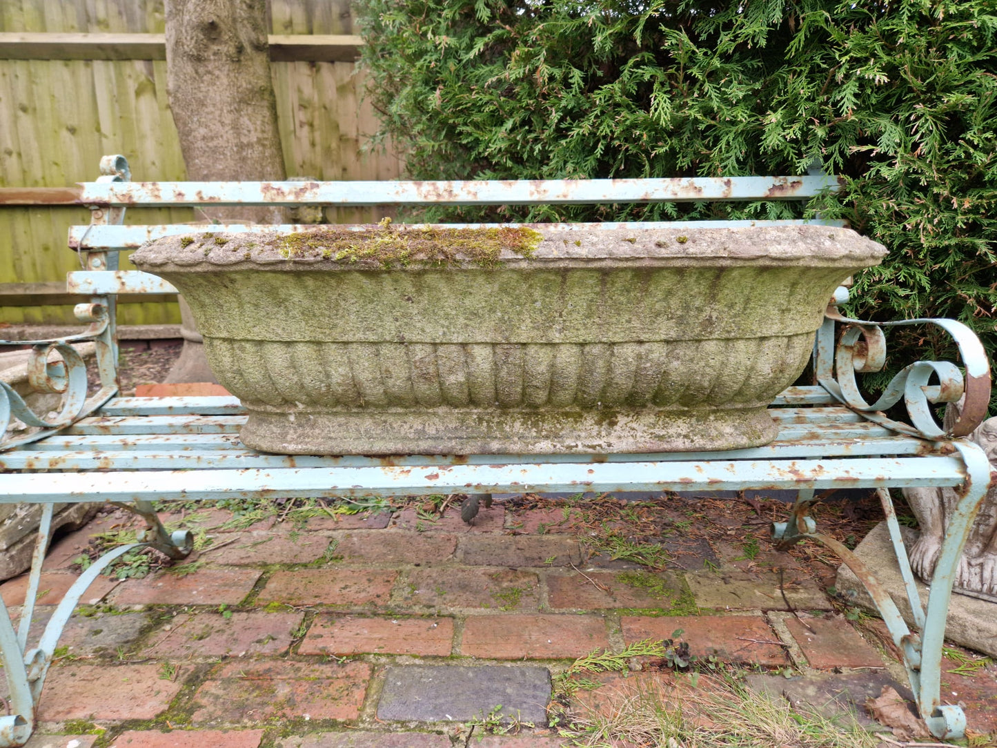 Beautiful Vintage Oval Garden Planter Trough