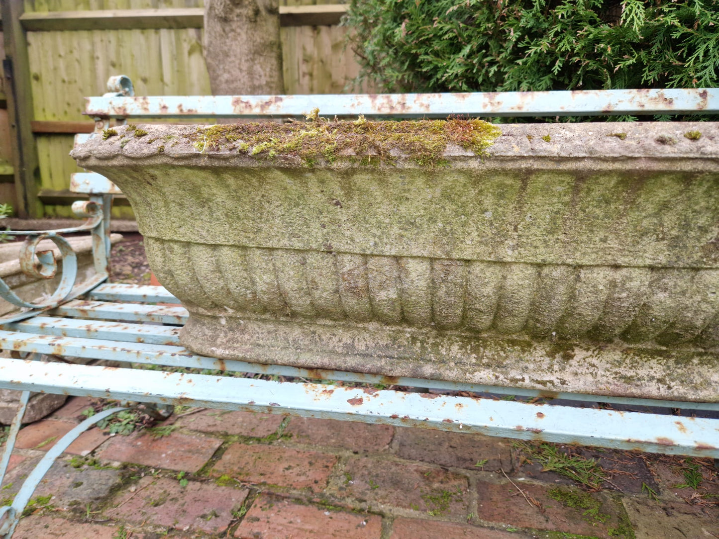 Beautiful Vintage Oval Garden Planter Trough