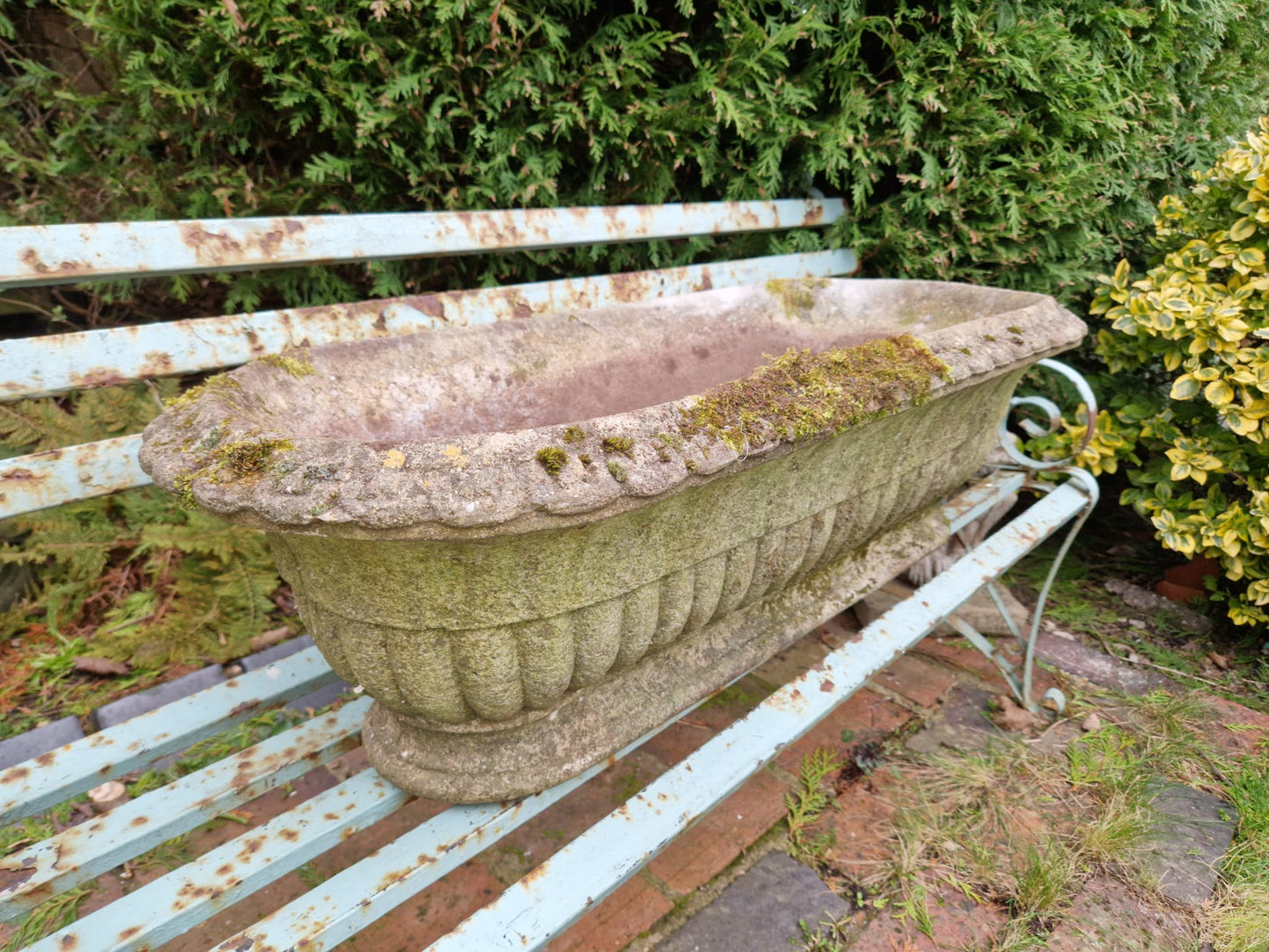 Beautiful Vintage Oval Garden Planter Trough