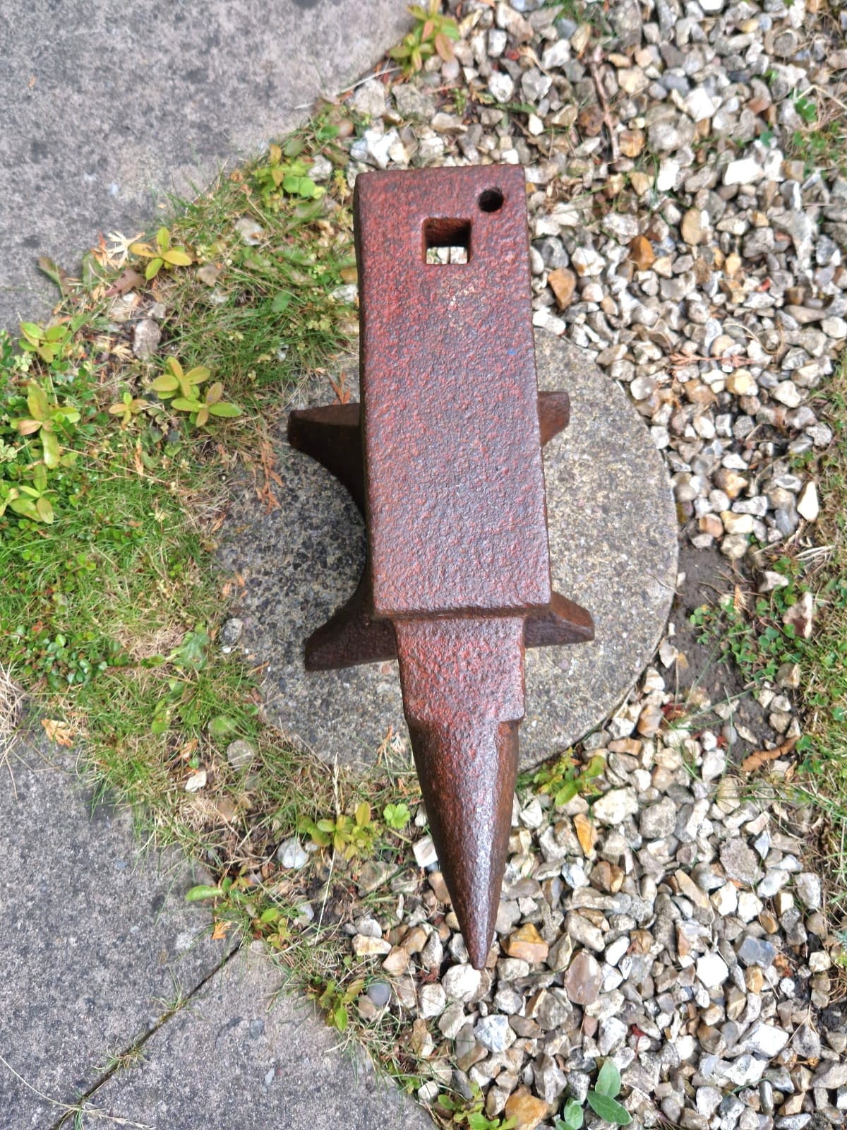 Vintage Blacksmith Anvil - Green Approx 35kg