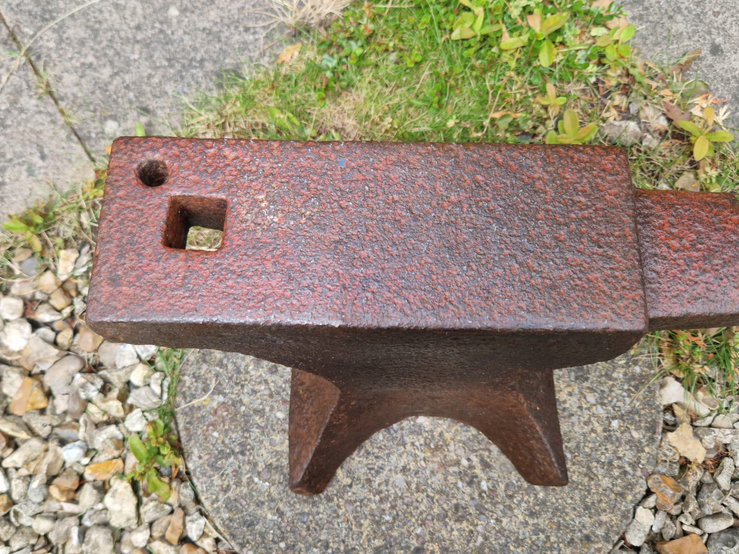 Vintage Blacksmith Anvil - Green Approx 35kg