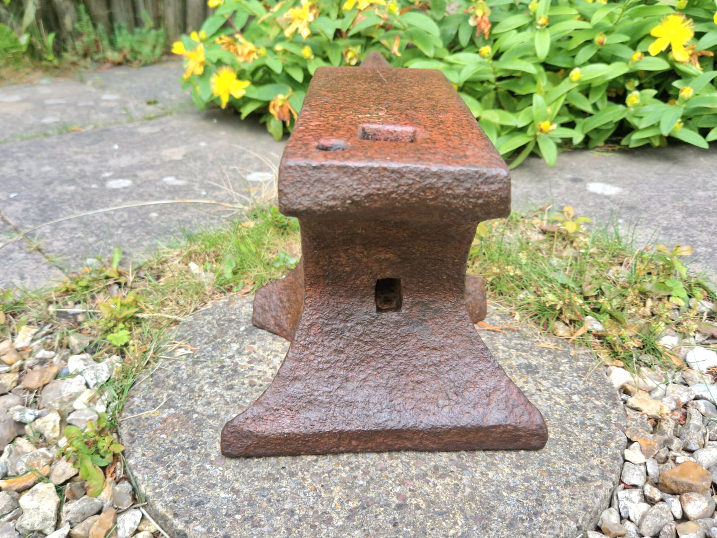 Vintage Blacksmith Anvil - Green Approx 35kg