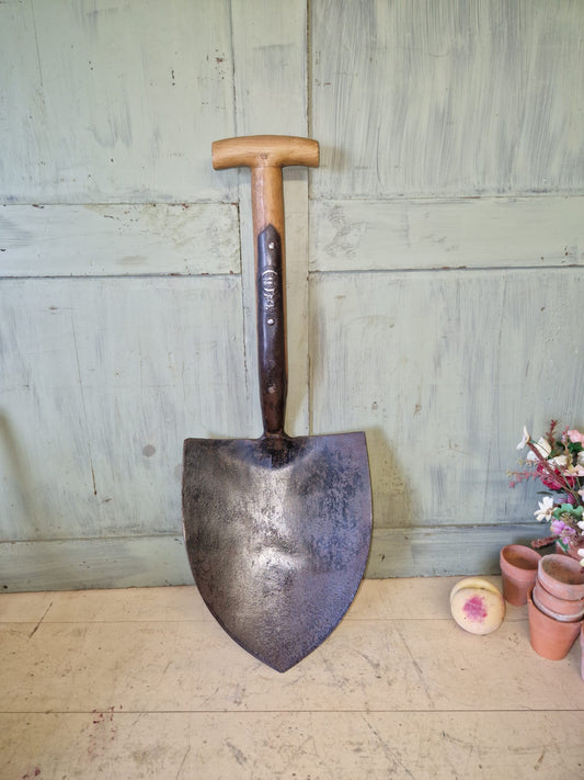 Antique Stockton Heath Military Trench Shovel Dated 1952