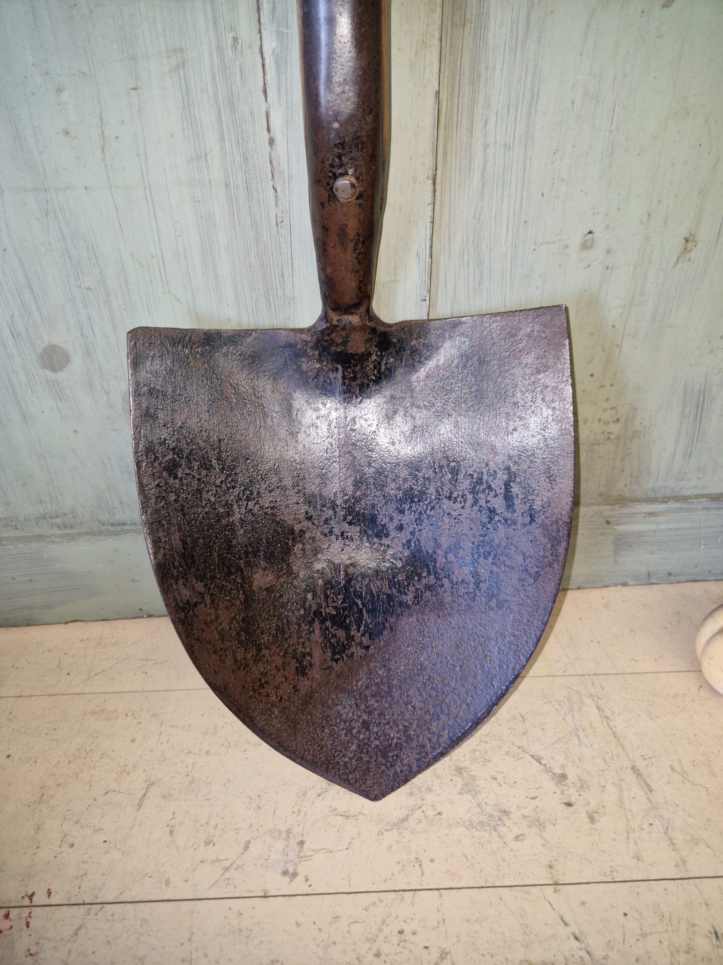 Antique Stockton Heath Military Trench Shovel Dated 1952