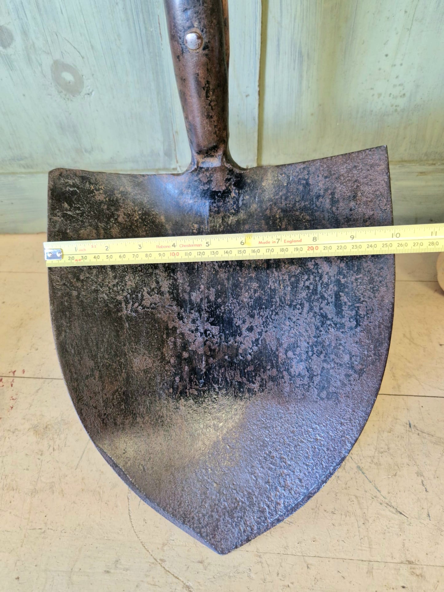 Antique Stockton Heath Military Trench Shovel Dated 1952