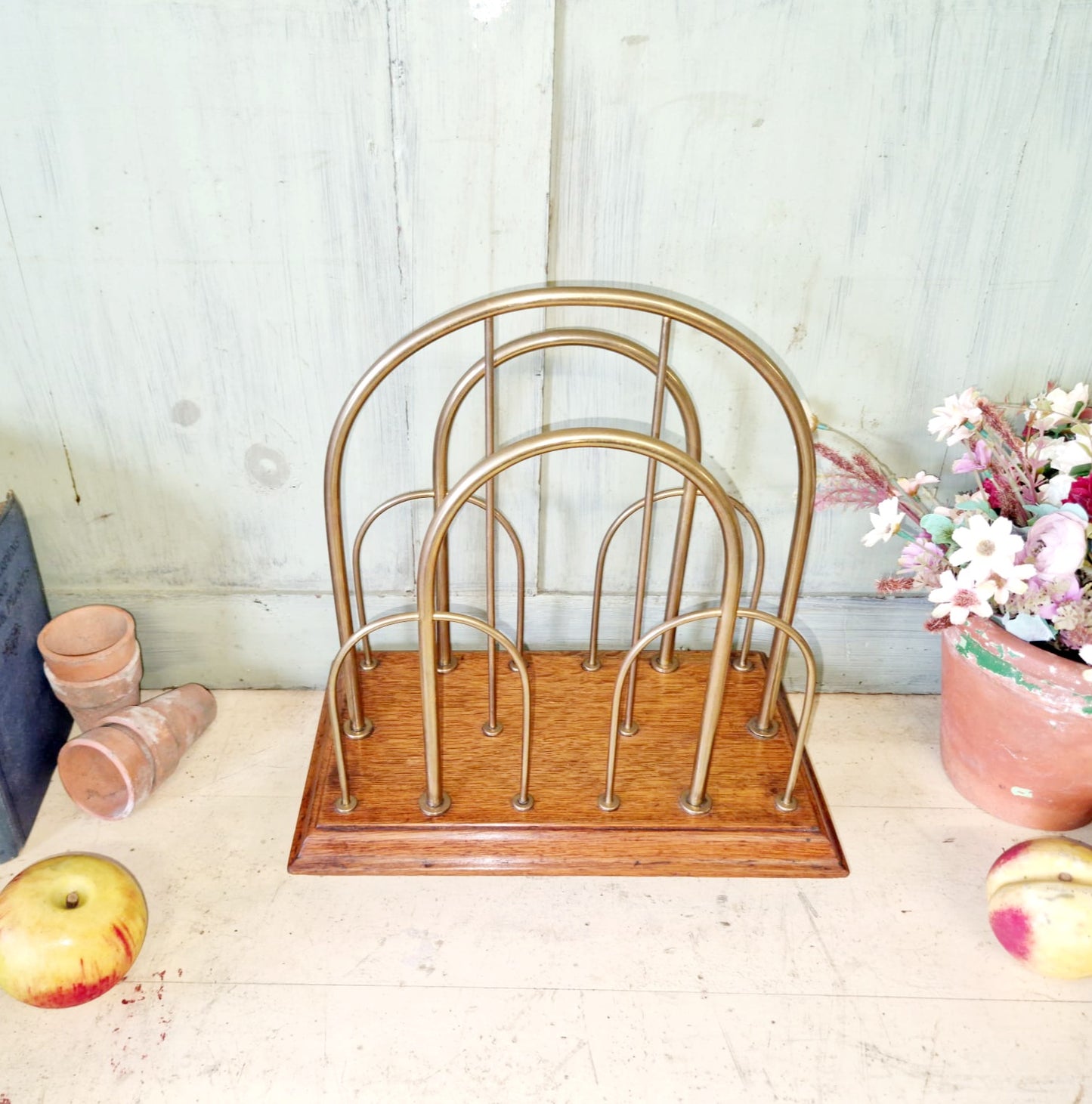 Antique William Tonks and Sons Magazine Rack