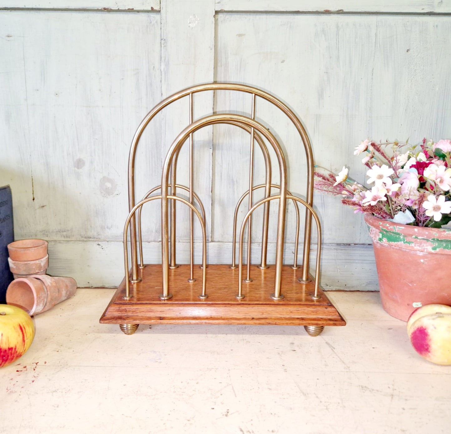 Antique William Tonks and Sons Magazine Rack
