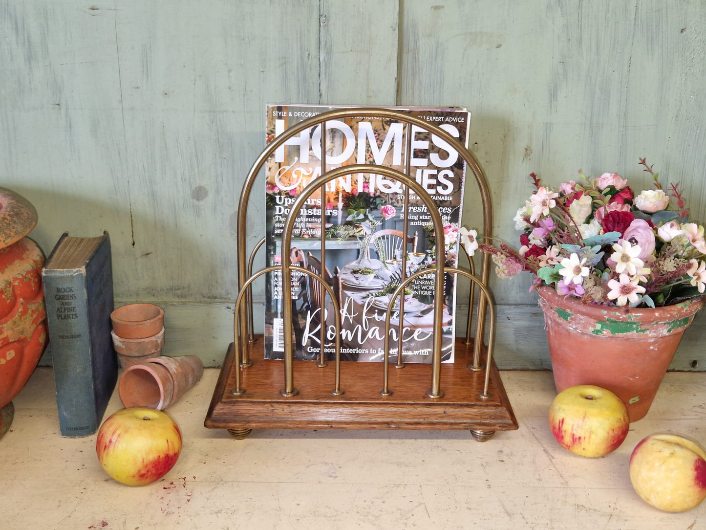 Antique William Tonks and Sons Magazine Rack