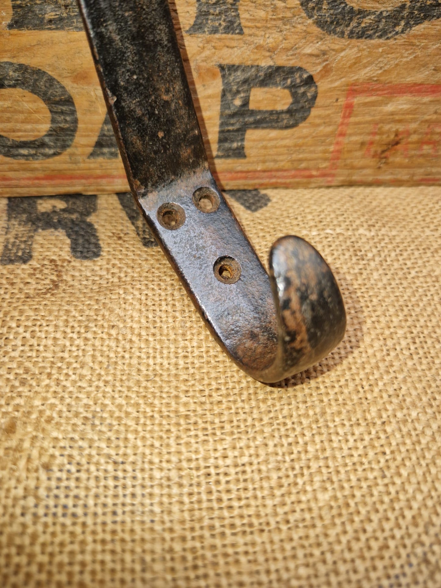 Vintage Iron Coat Hook Hooks Industrial X 4 Reclaimed