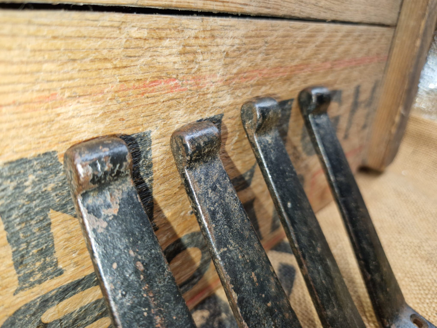 Vintage Iron Coat Hook Hooks Industrial X 4 Reclaimed