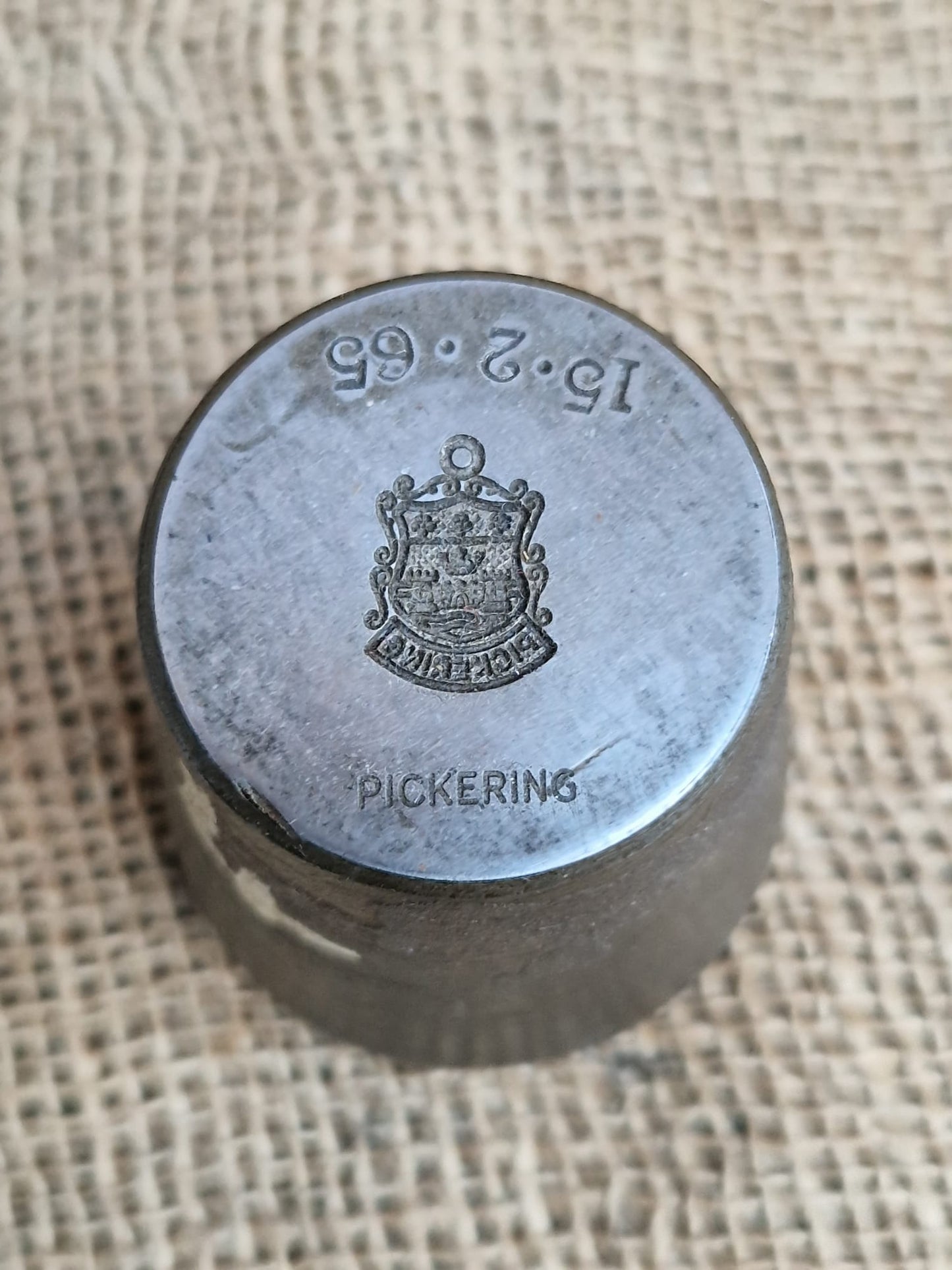 Vintage Silver Charm PICKERING Metal Die Stamp Making Industrial