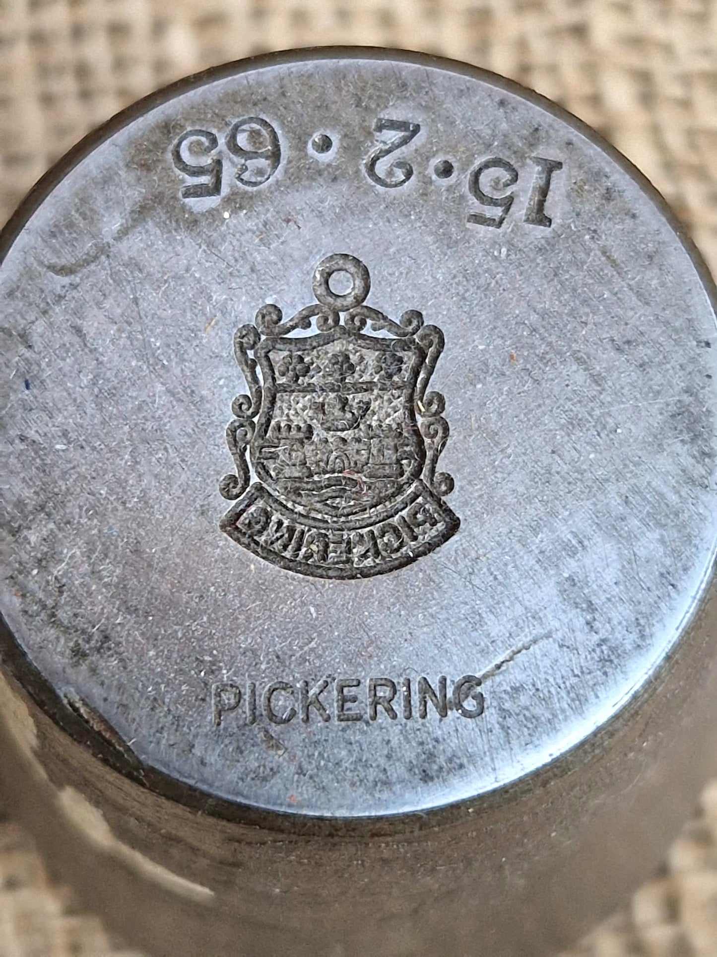 Vintage Silver Charm PICKERING Metal Die Stamp Making Industrial