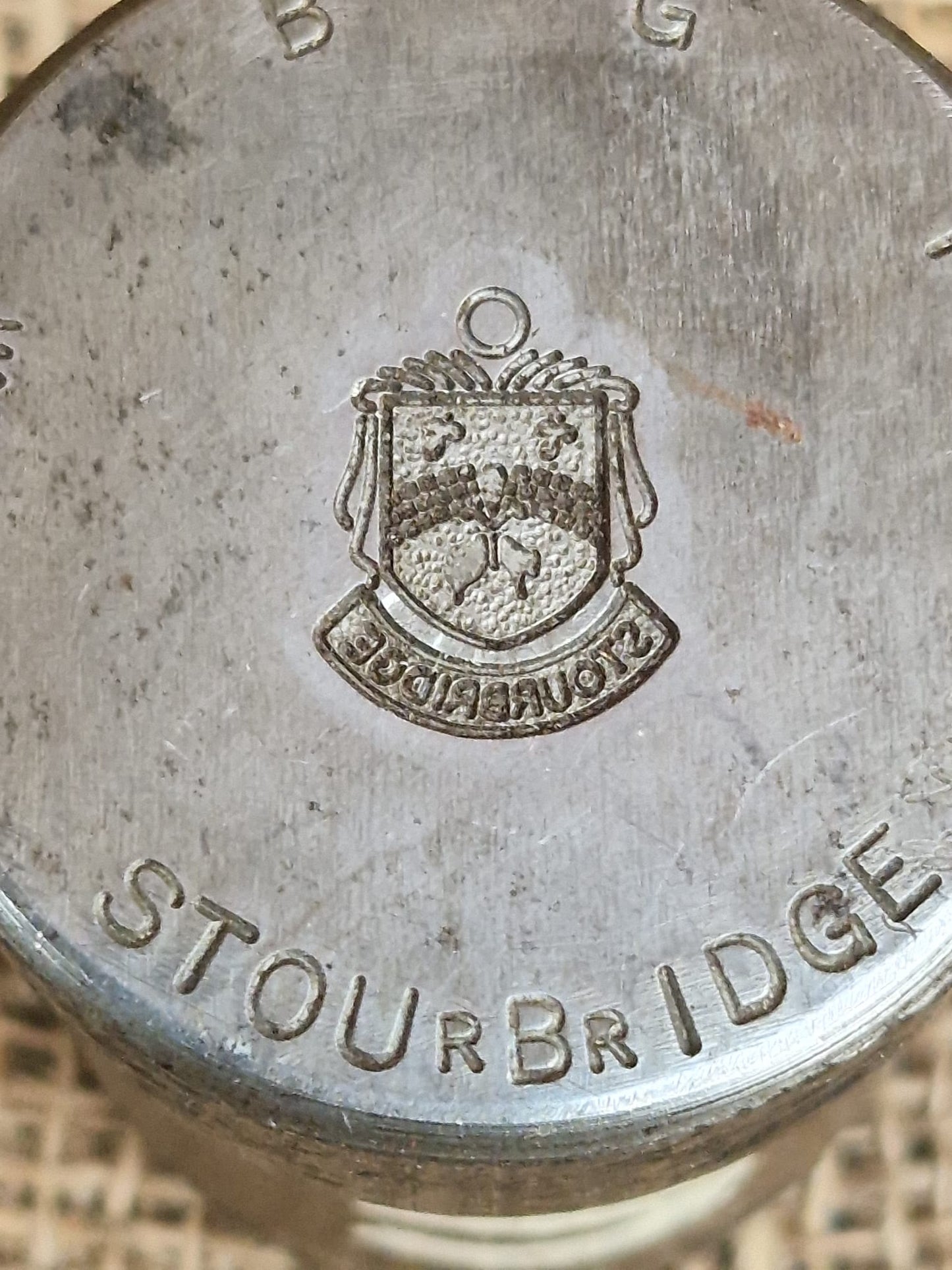 Vintage Silver Charm STOURBRIDGE Metal Die Stamp Making Industrial