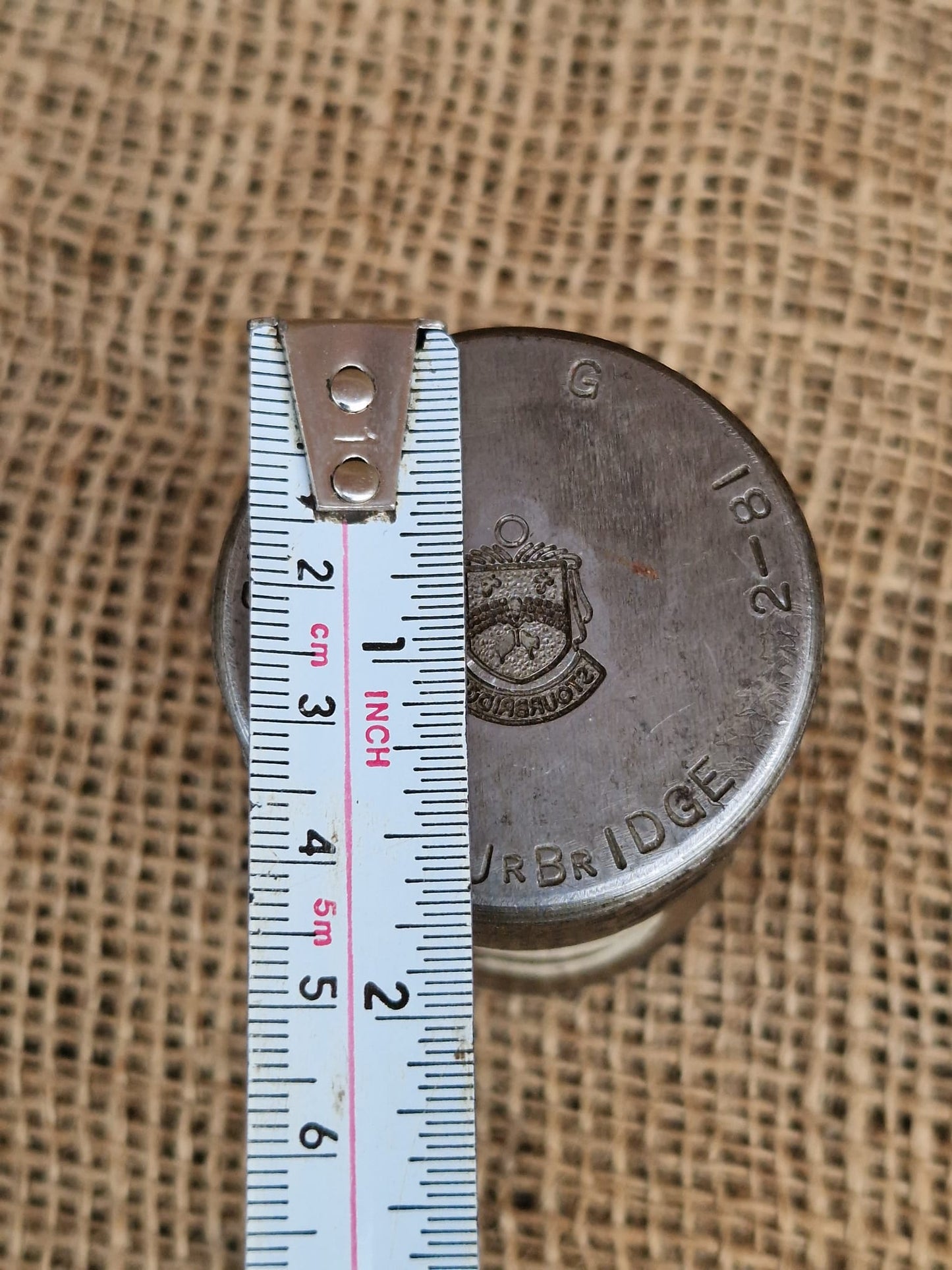 Vintage Silver Charm STOURBRIDGE Metal Die Stamp Making Industrial