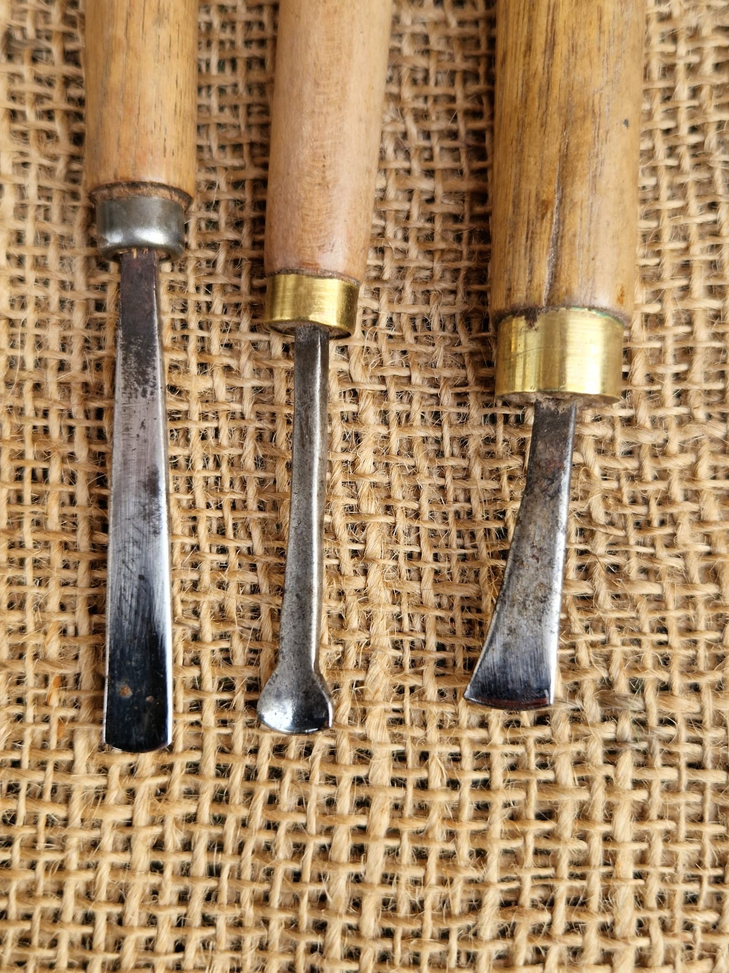 Vintage Burnisher Tools Wooden Handles Burnishing Leather Working Old Tools X 6