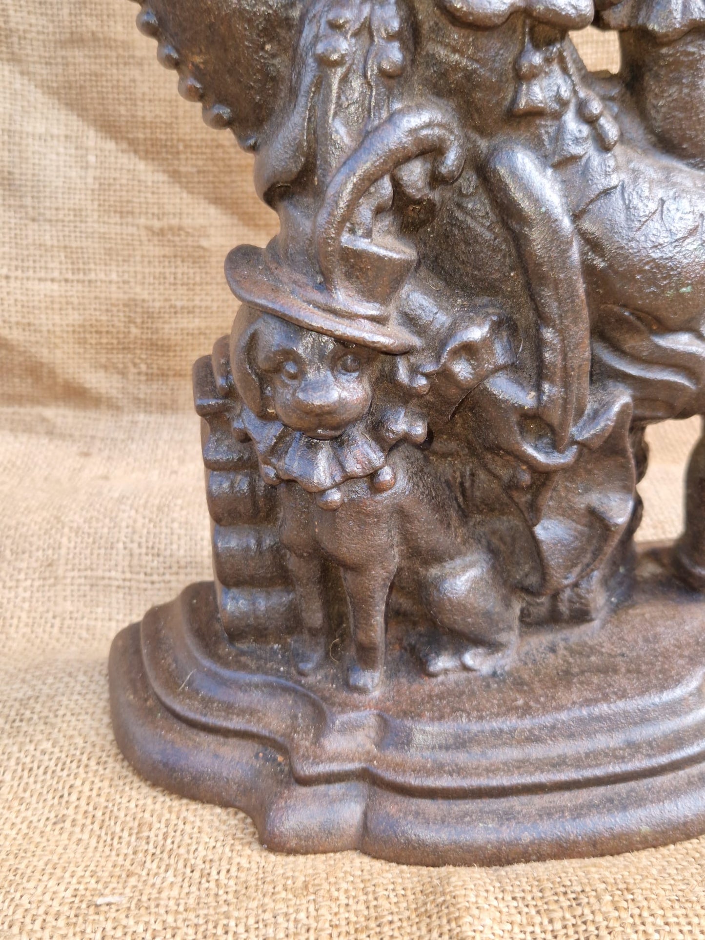 Victorian Cast Iron Punch Doorstop - The Malthouse Collective Stroud
