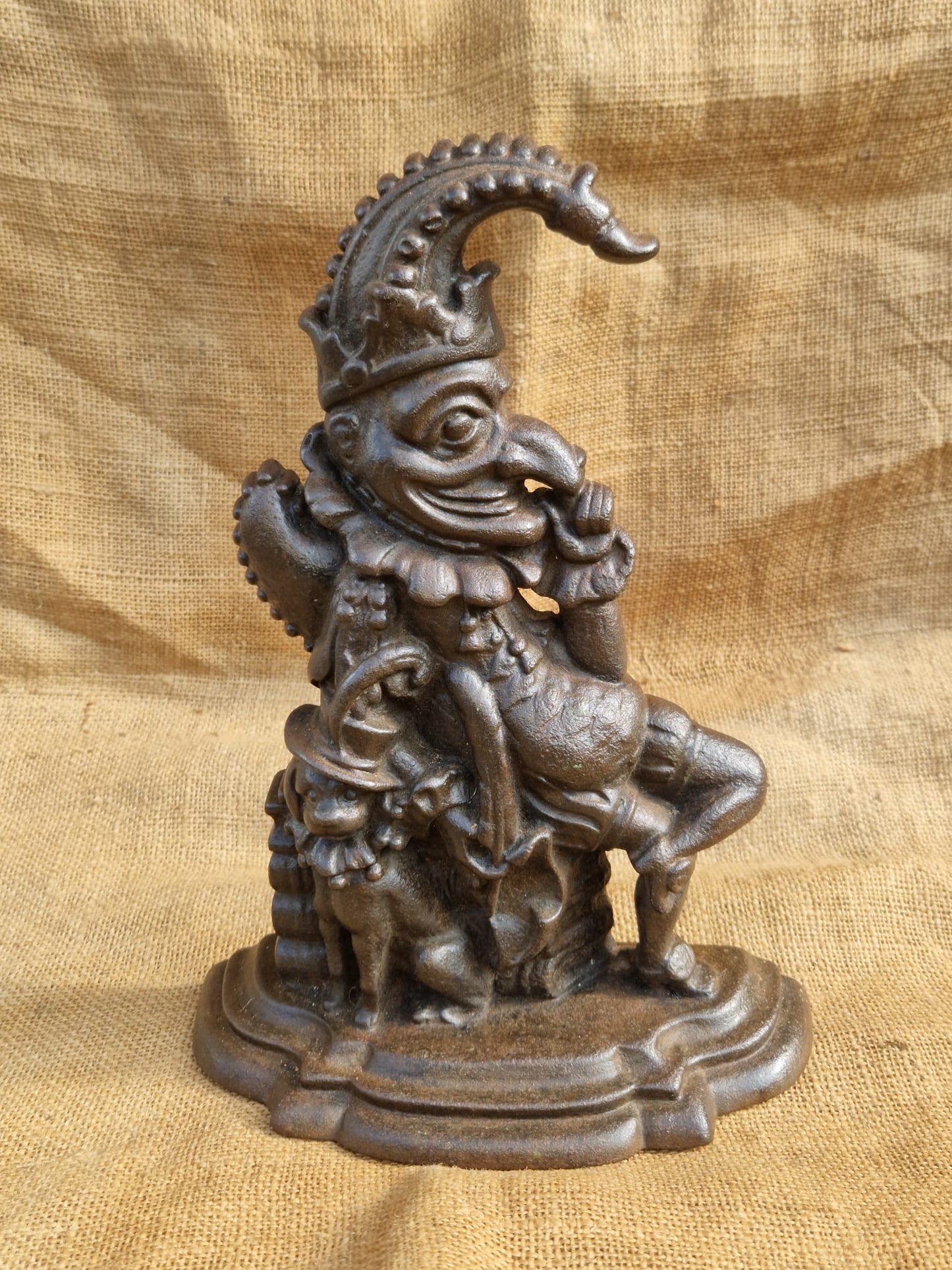 Victorian Cast Iron Punch Doorstop - The Malthouse Collective Stroud