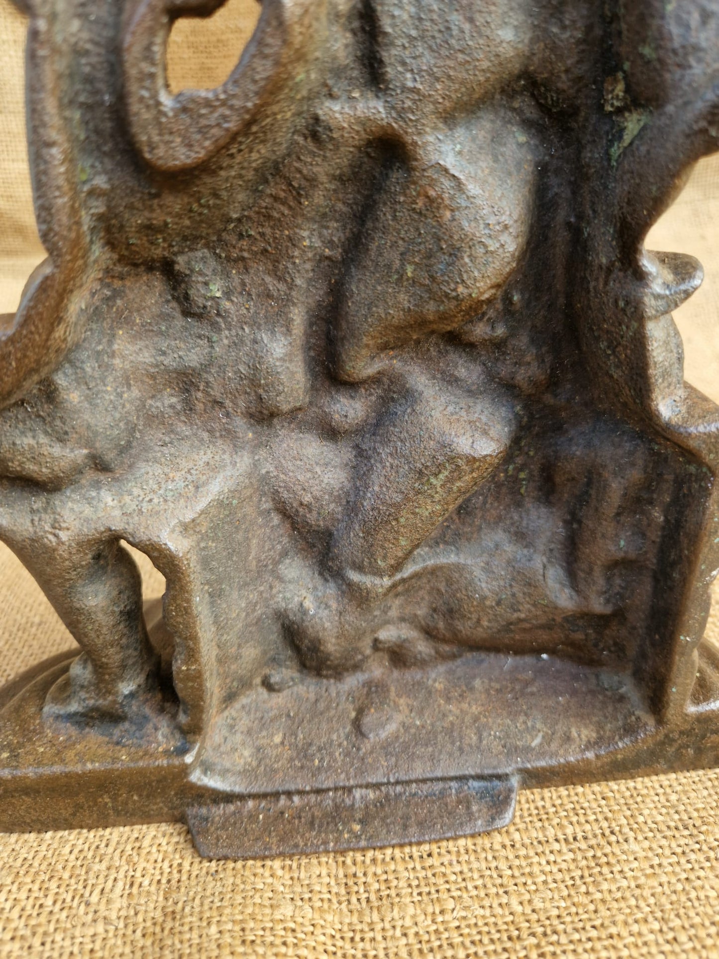 Victorian Cast Iron Punch Doorstop - The Malthouse Collective Stroud