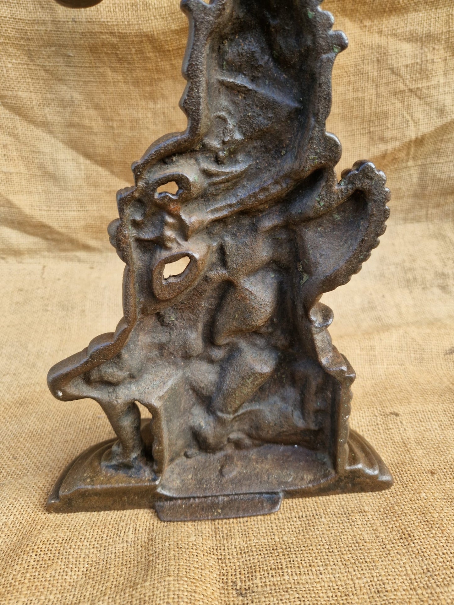Victorian Cast Iron Punch Doorstop - The Malthouse Collective Stroud