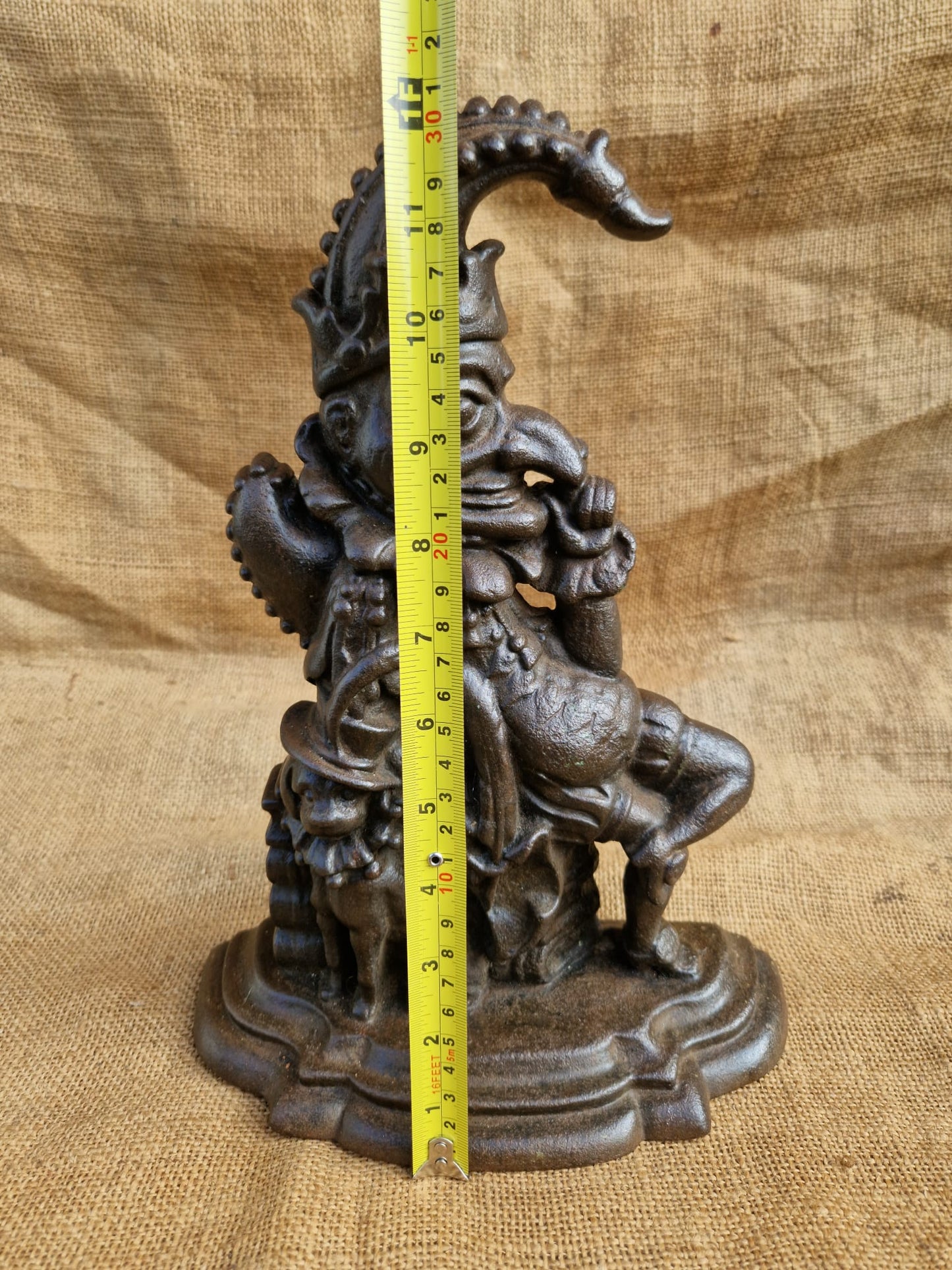 Victorian Cast Iron Punch Doorstop - The Malthouse Collective Stroud