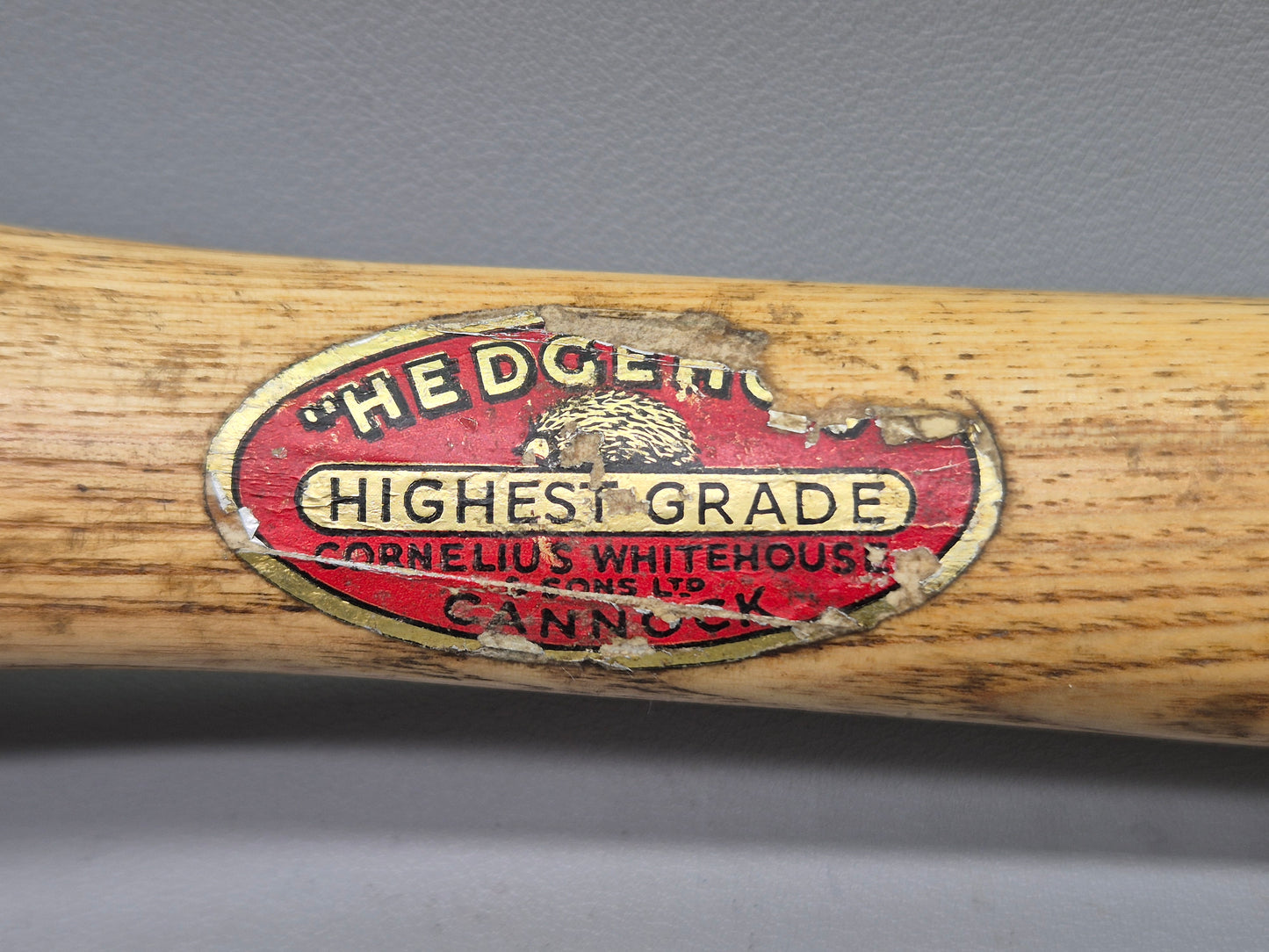 Whitehouse Ball Pein Hammer - 1 1/2 lb - Made In England Original Label Hedgehog