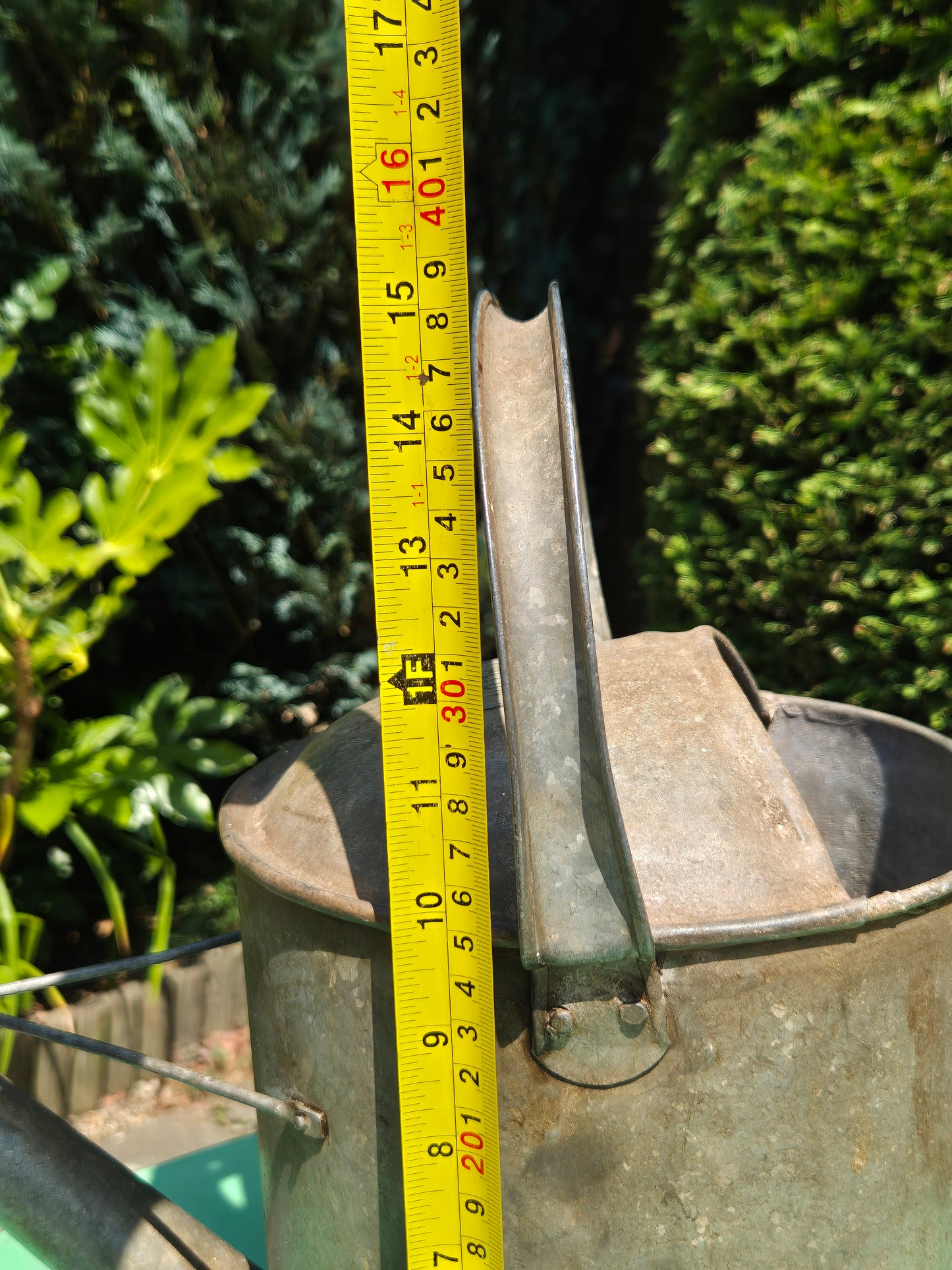 Galvanised Watering Can 2 Gallon Brass Badge