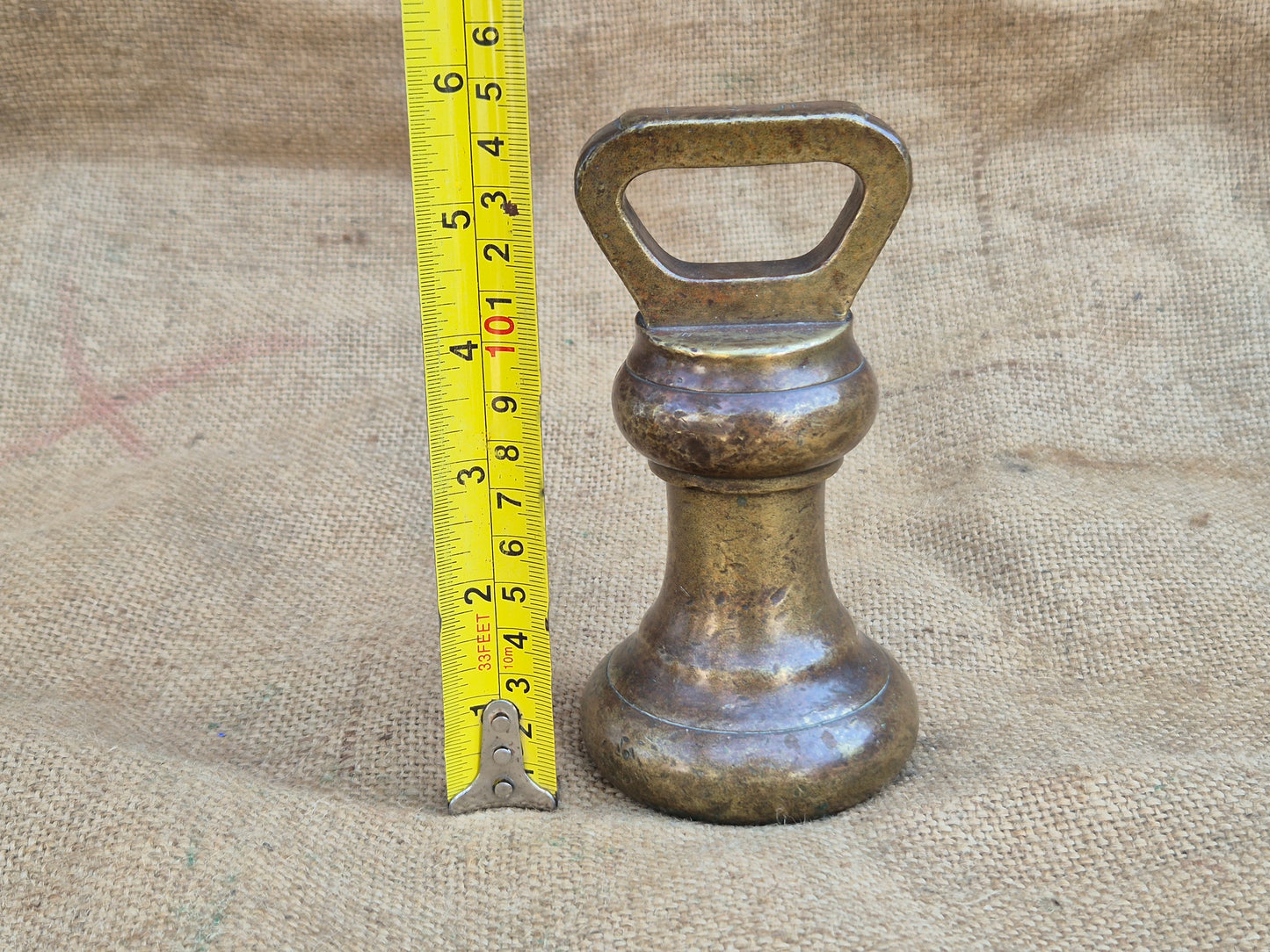 Vintage Avery Brass 4 Lb Bell Weight - Postage included