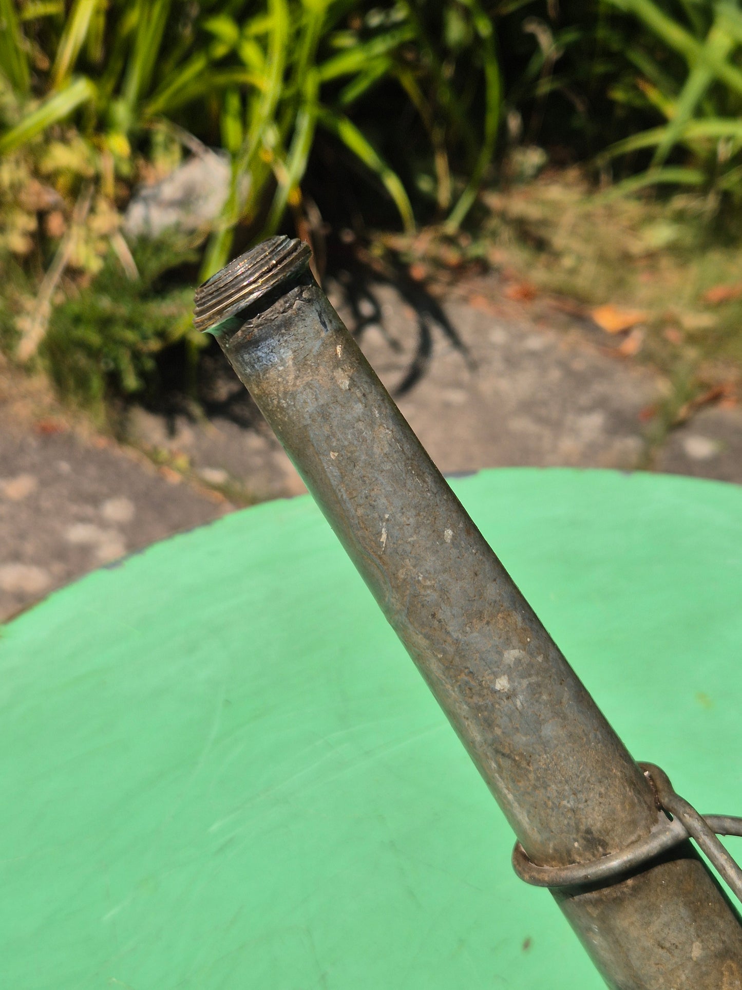 Galvanised Watering Can 2 Gallon Brass Badge