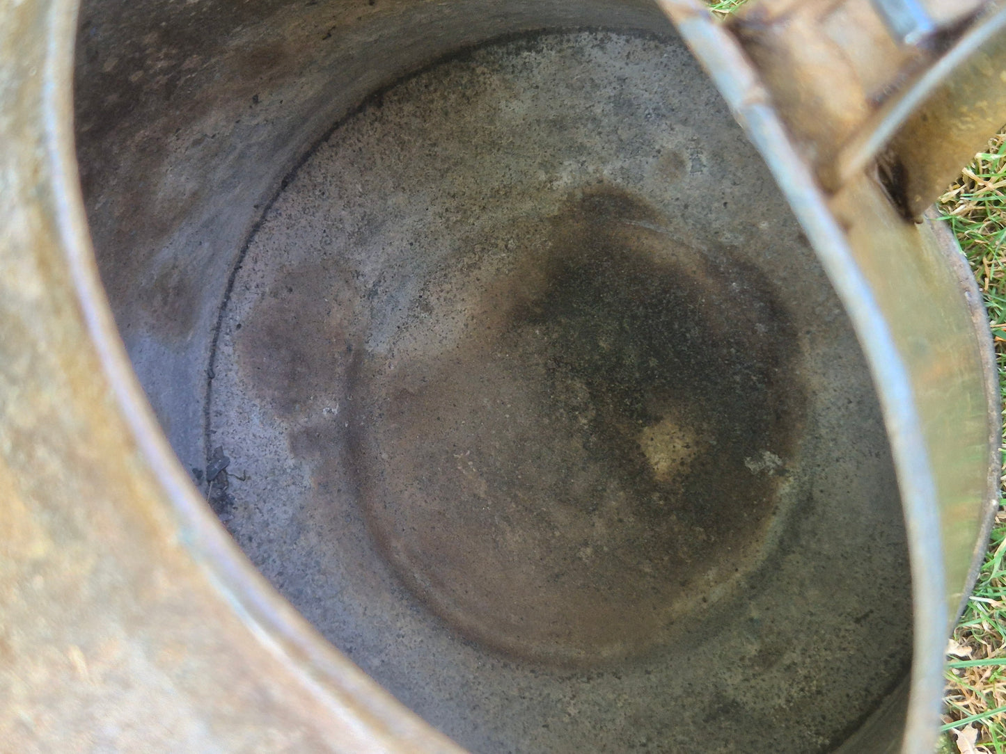 Galvanised Watering Can 2 Gallon Brass Badge