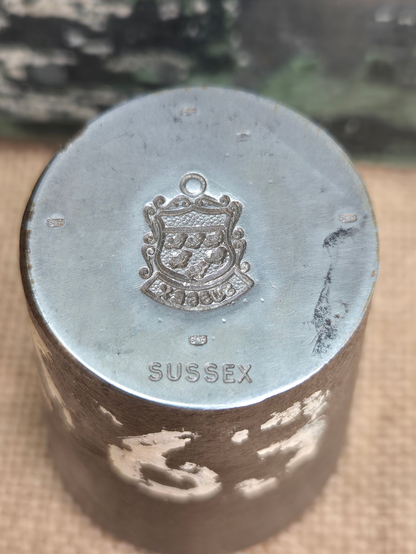 Vintage Silver Charm Making Die Stamp SUSSEX Industrial