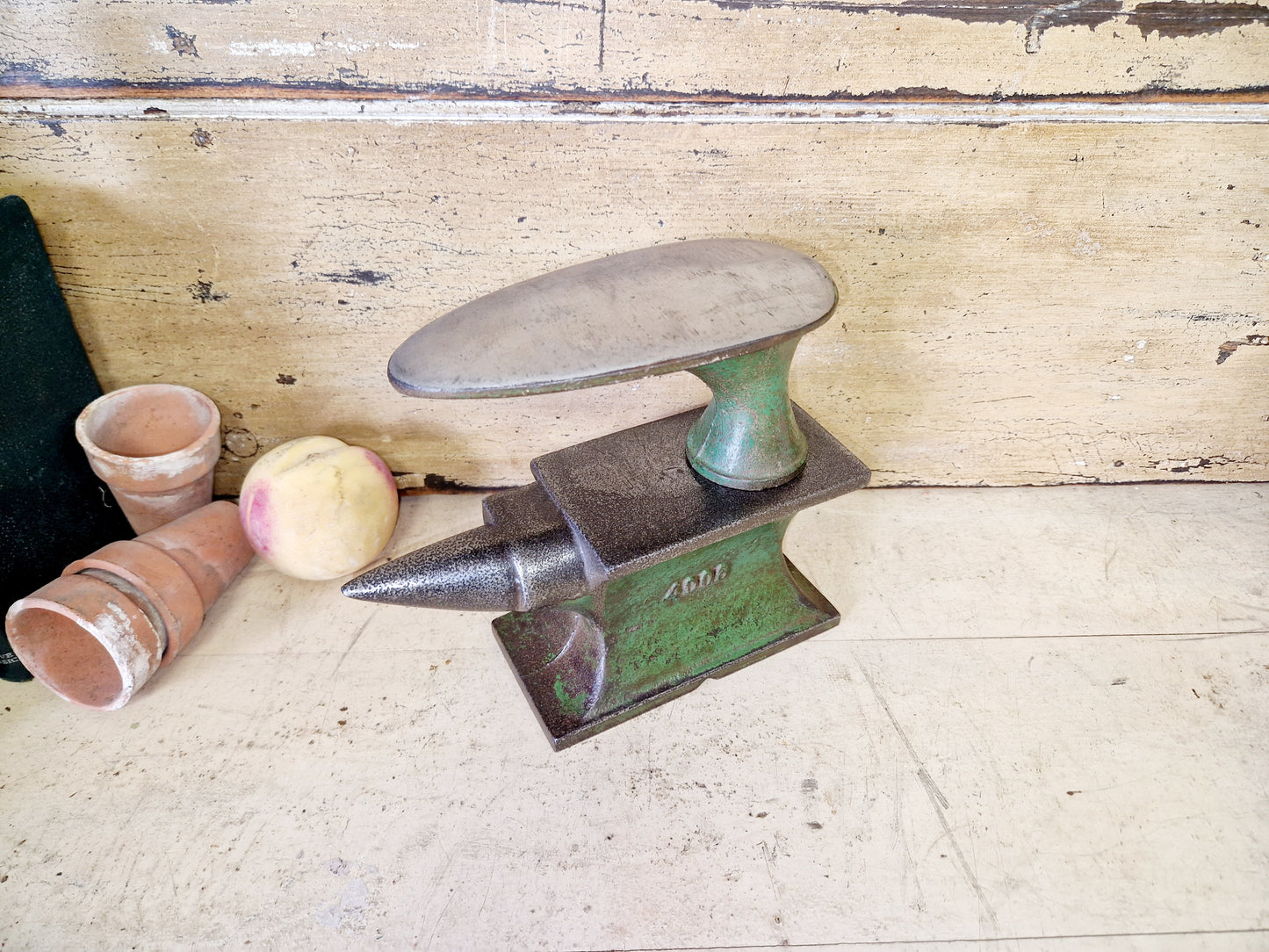 Vintage Harper 4006 Green Cobblers Anvil with 1 x Last