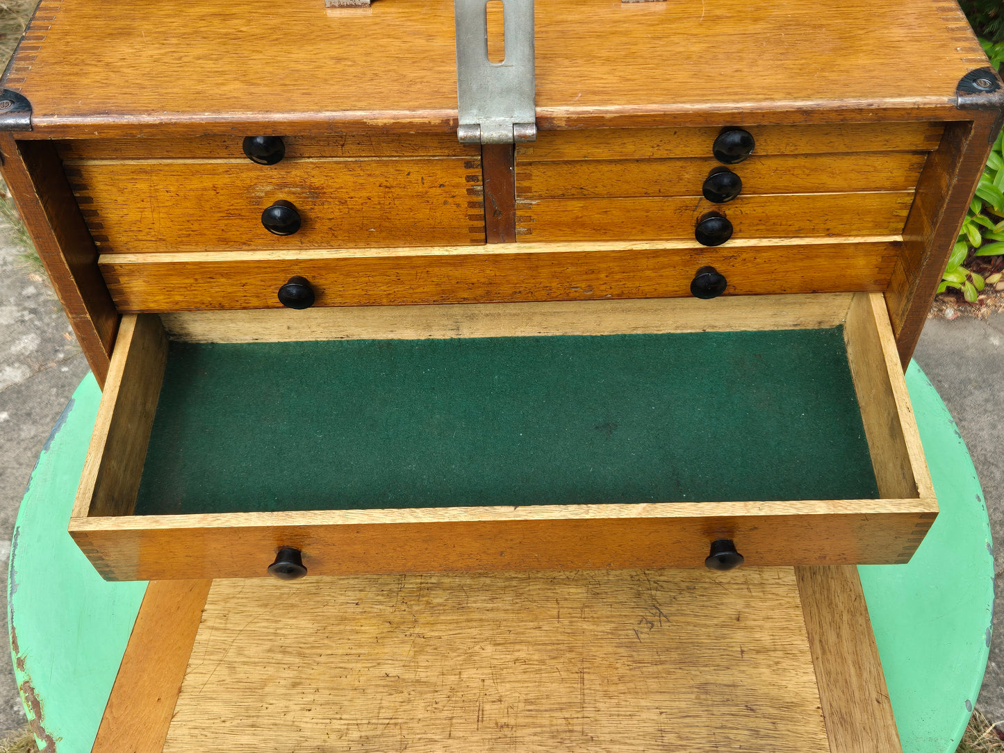 Vintage Engineers Cabinet Tool Chest 8 Drawers