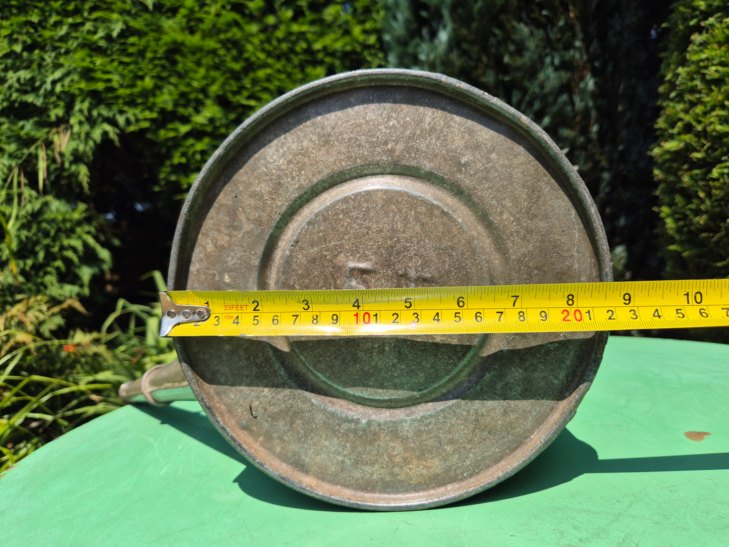 Galvanised Watering Can 2 Gallon Brass Badge