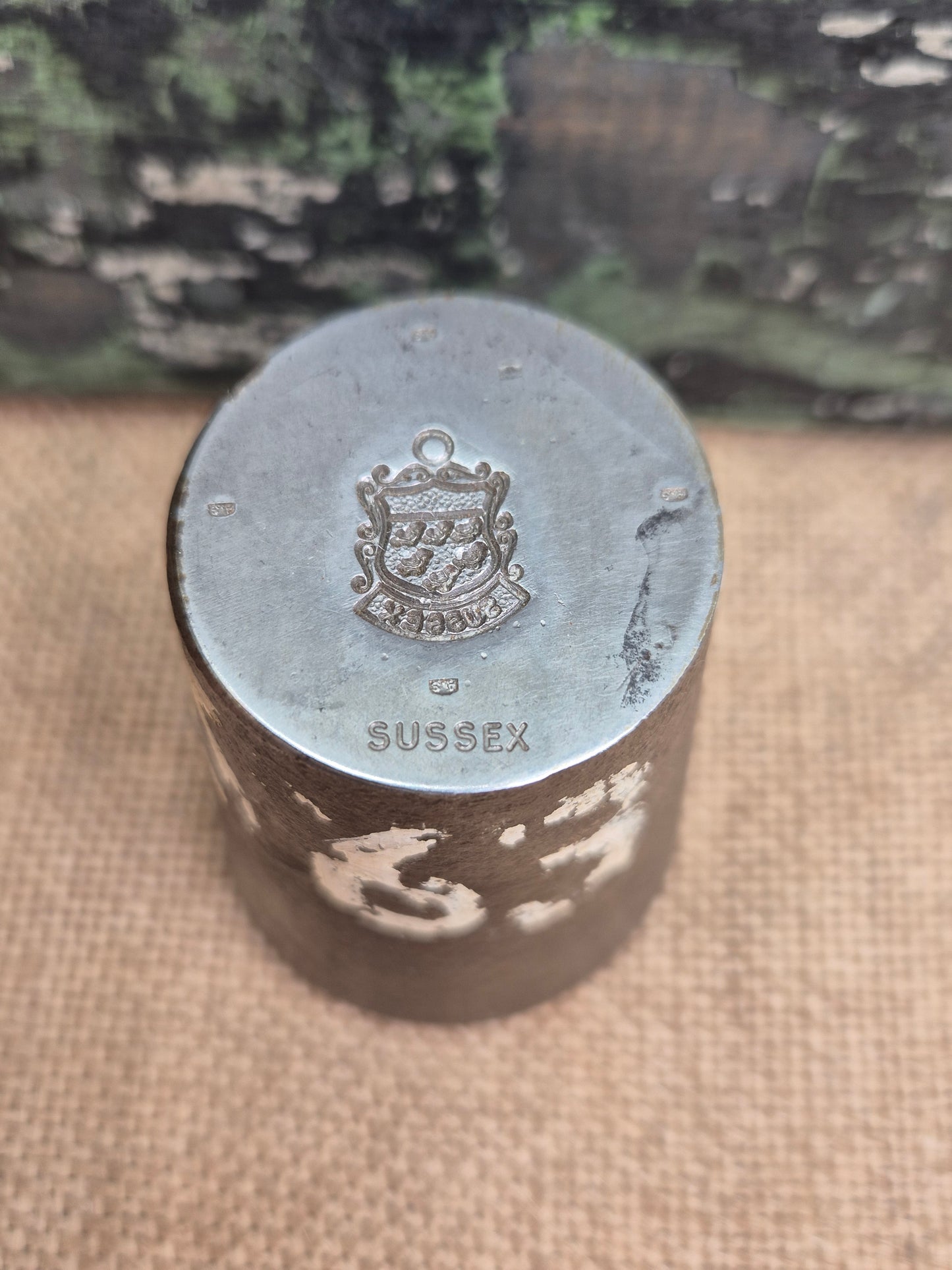 Vintage Silver Charm Making Die Stamp SUSSEX Industrial