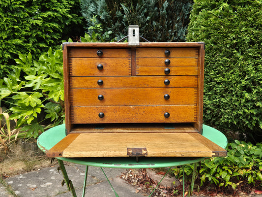 Vintage Engineers Cabinet Tool Chest 8 Drawers