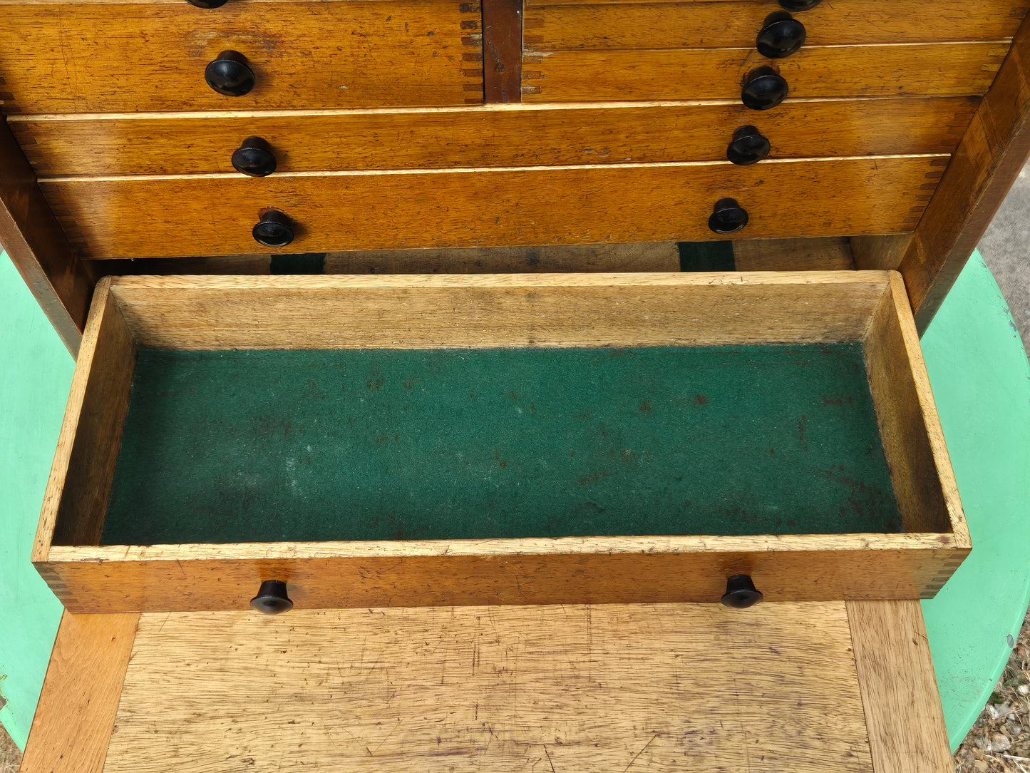 Vintage Engineers Cabinet Tool Chest 8 Drawers