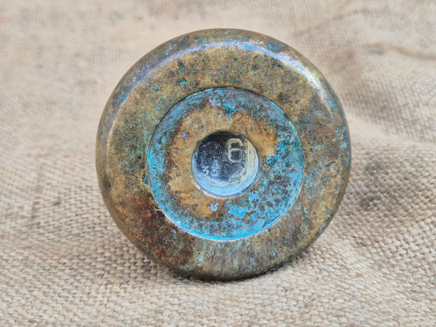 Vintage Avery Brass 4 Lb Bell Weight - Postage included