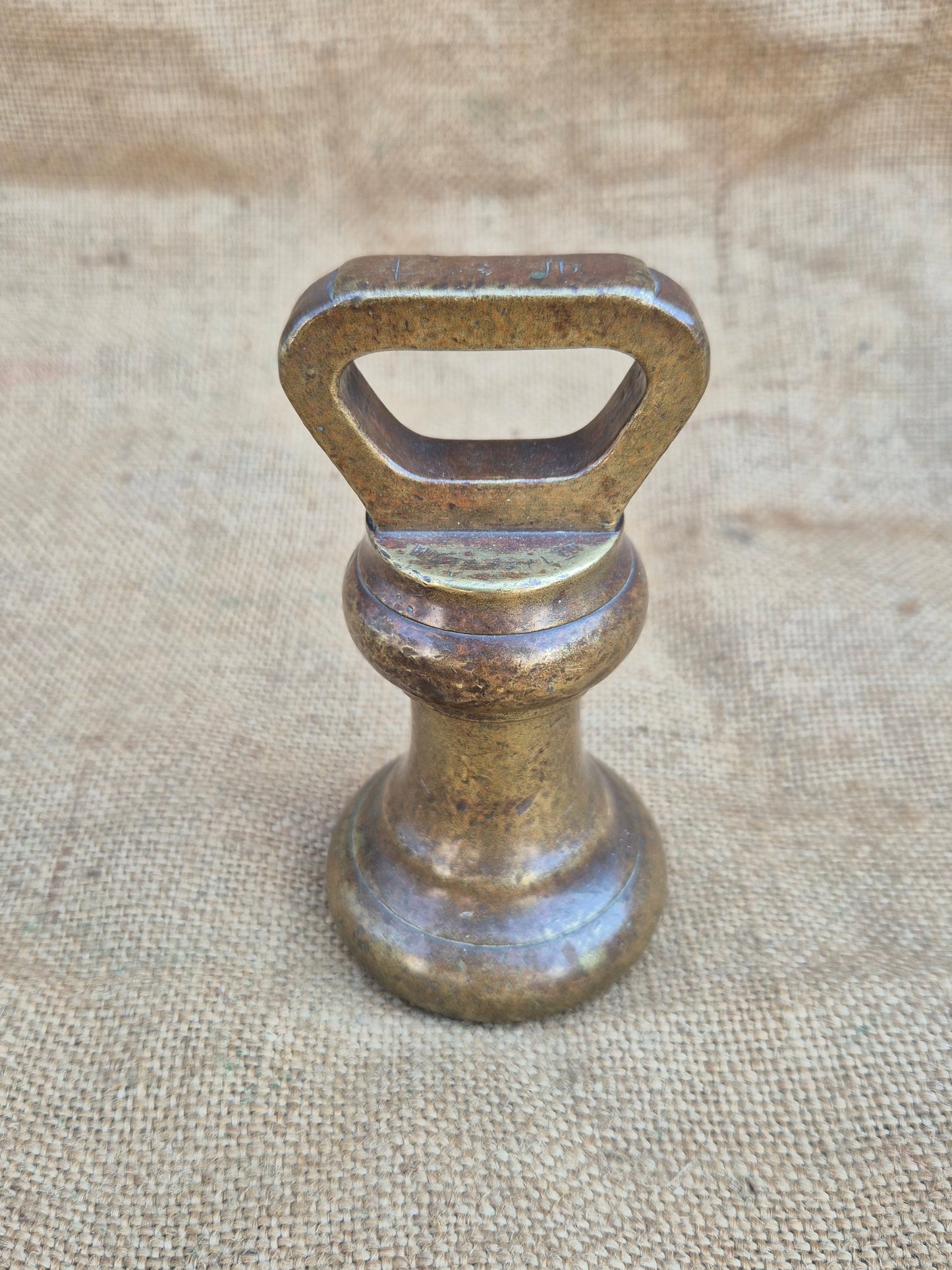 Vintage Avery Brass 4 Lb Bell Weight - Postage included